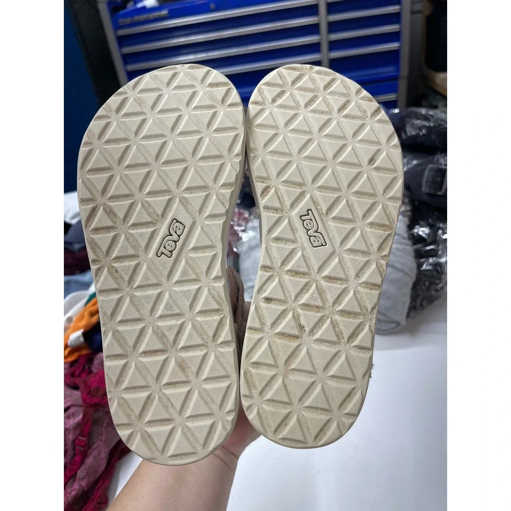 Teva Midform Universal Tan Geometric Platform Sandals Womens 7 1090969